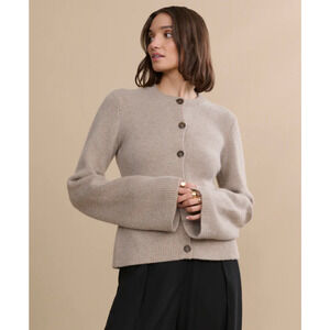 Jenni Kayne Cooper Cardigan Taupe M